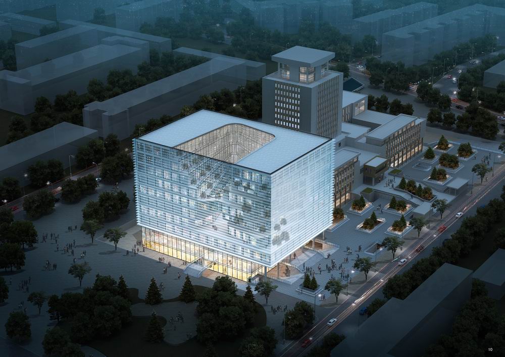 殊舍建筑甘肃省省图书馆中标方案